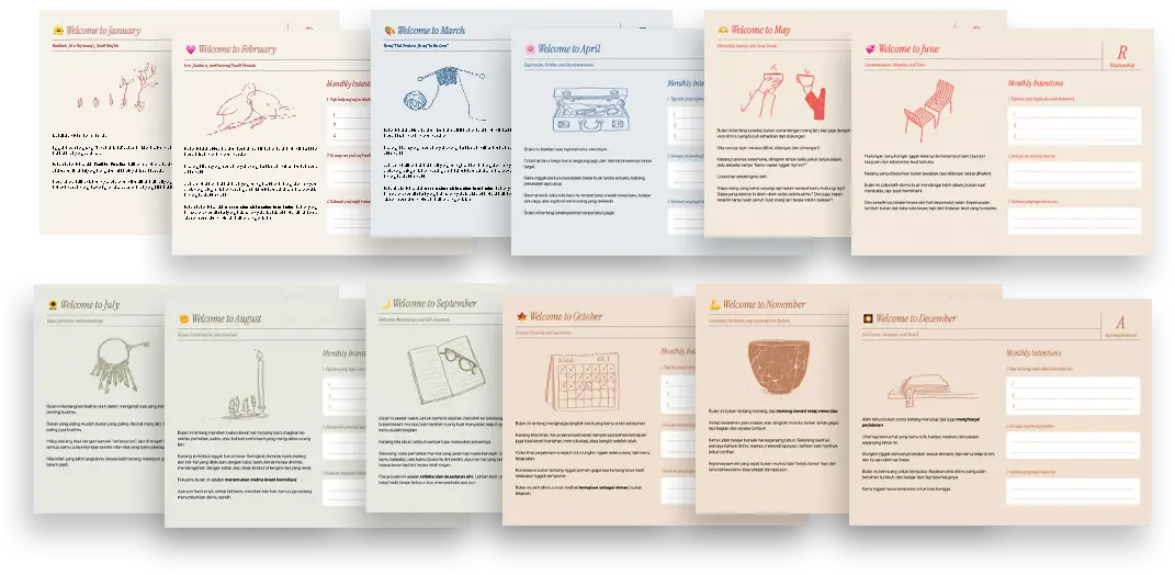 12 tema journaling bulanan